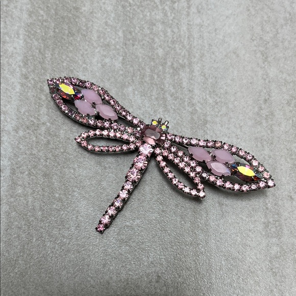 imac Japan NWT Pink Dragonfly Brooch - Picture 1 of 3
